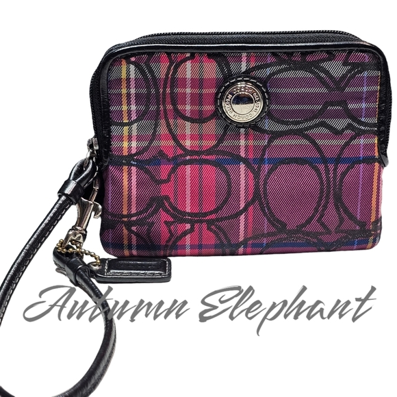 EUC Coach Tartan Large Wallet Purse - Picture 10 of 16